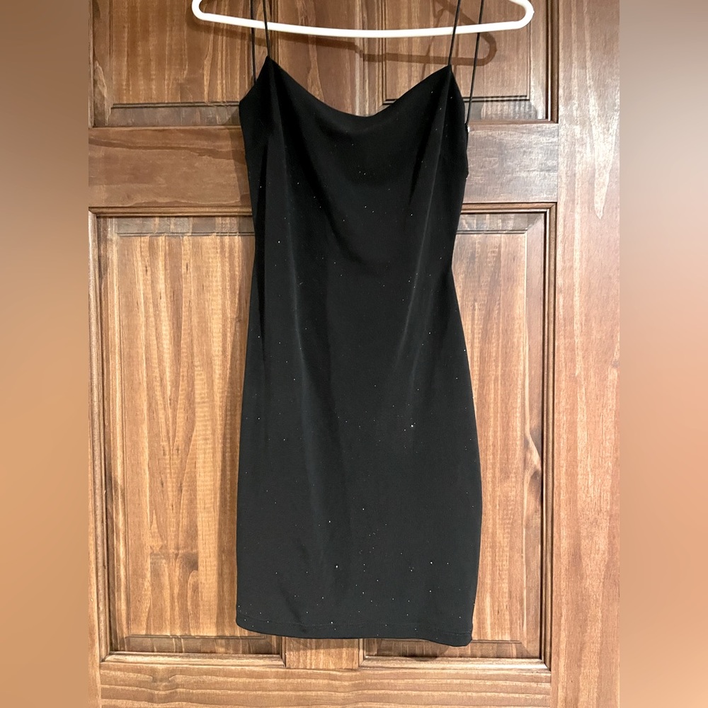 Black mini dress